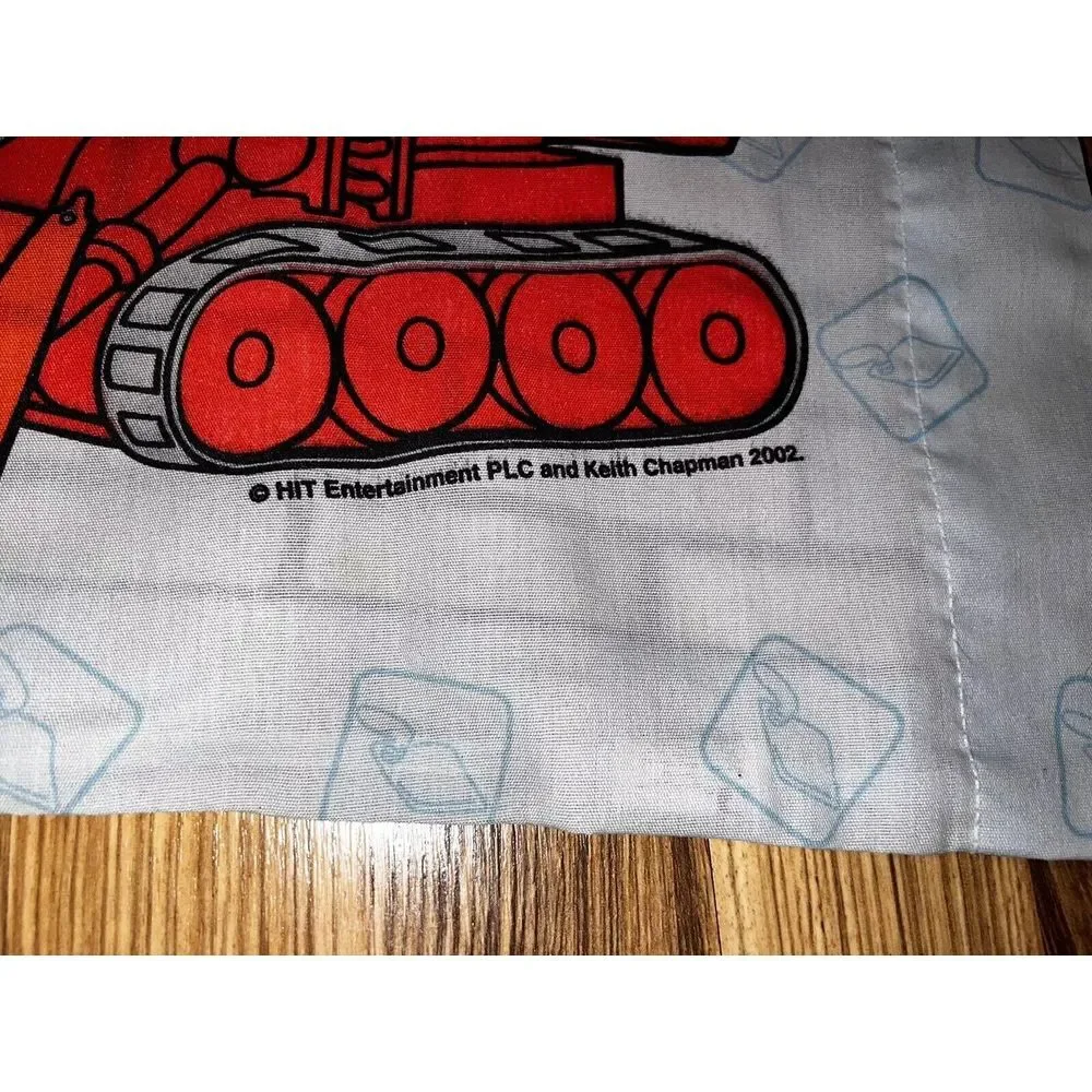 Bob The Builder Pillowcase Vintage Fabric Material Crafts 2002 HIT Entertainment